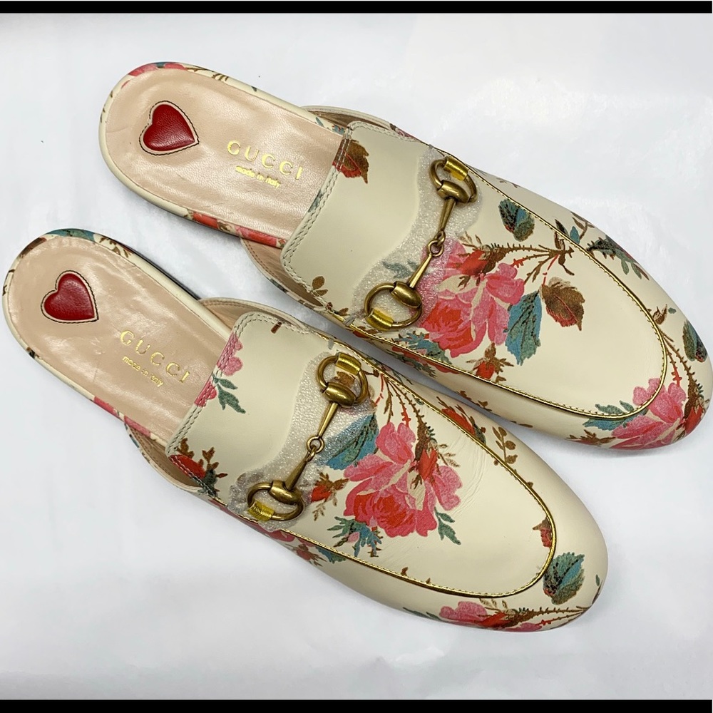 Gucci Leather Princetown Loafers Size 38